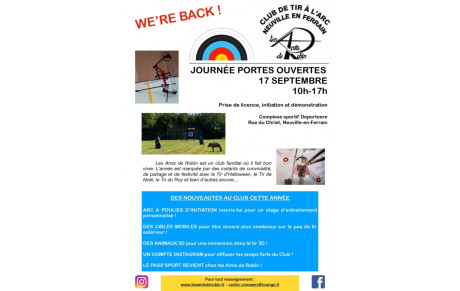 PORTE OUVERTE 17 SEPTEMBRE 2022